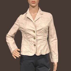 TOMMY HILFIGER Vintage 2005 Women's Cream Jacket Blazer Sz 4